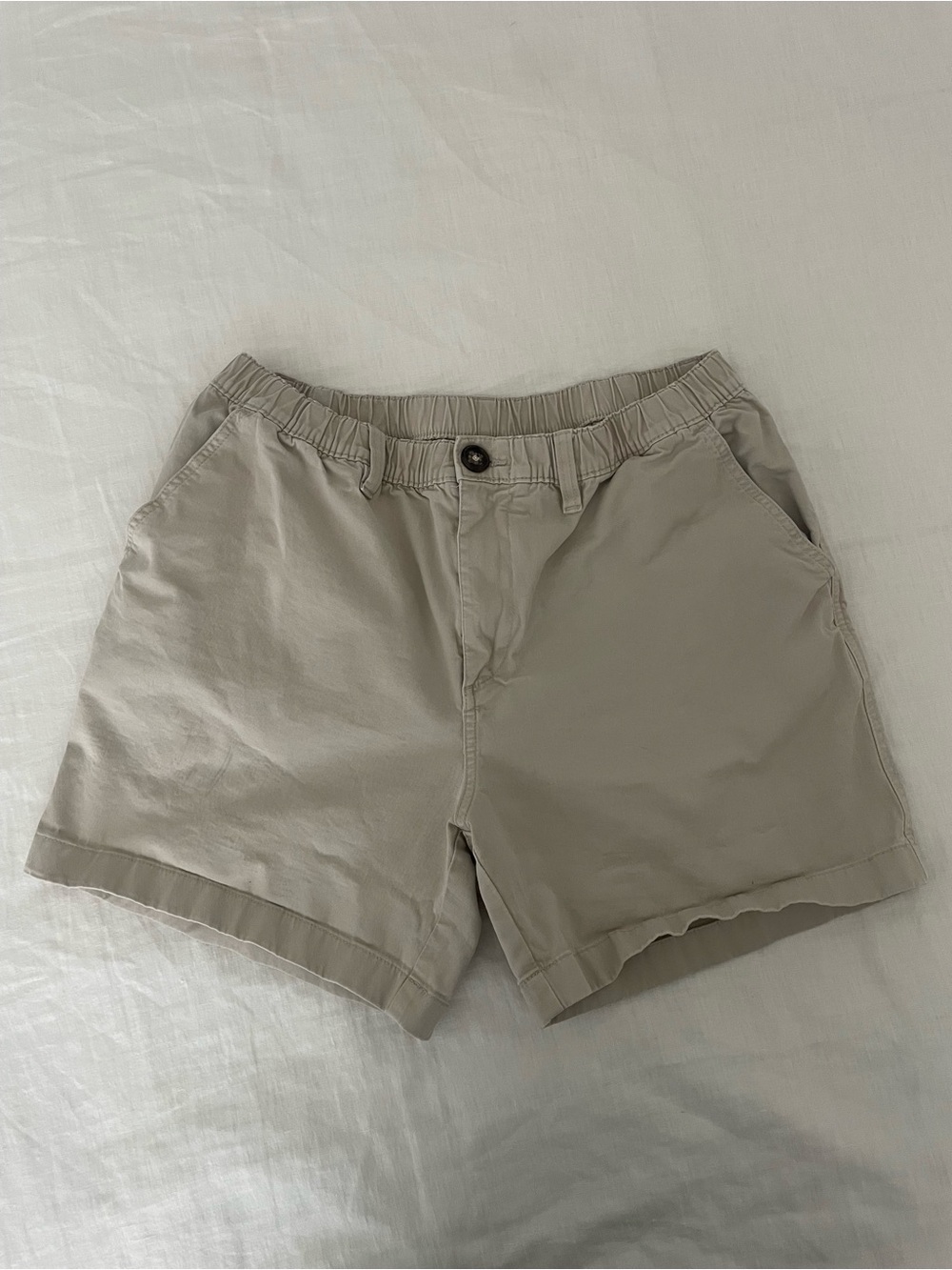 Chubbies Men’s Original Stretch Shorts Light Khaki, Size M, 5.5” Inseam